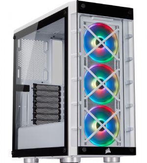 CORSAIR iCUE 465X RGB Tempered Glass Mid-Tower Mid-Tower ATX Beyaz Kasa